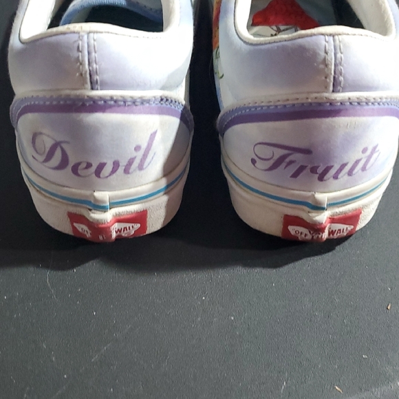 Vans Blue and White Vintage Devil Fruit Sneakers - Picture 4 of 12